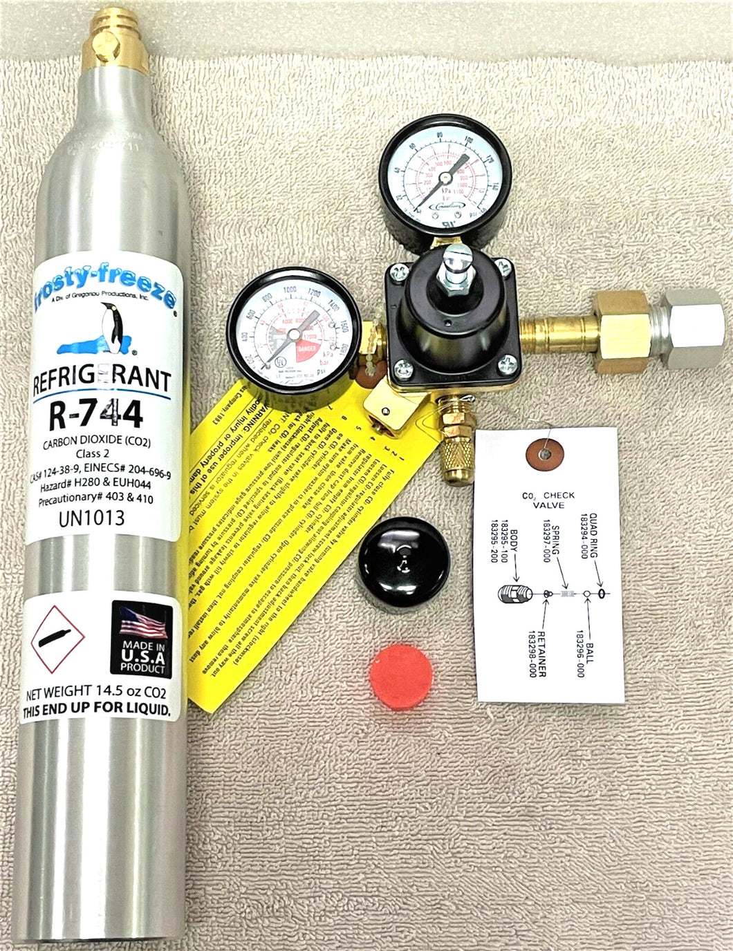 Eco2 R744 R744 Refrigerant, Carbon Dioxide, CO2, UN1013, Class 2, 14.5 oz. Gas C ...