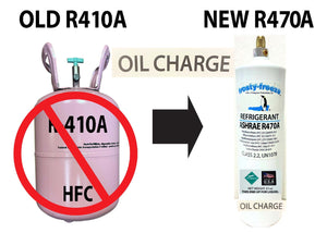 R470a (HFO) 23 oz. Oil Charge, "NO-HFC's" A1-ASHRAE Certified, EPA SNAP Approved