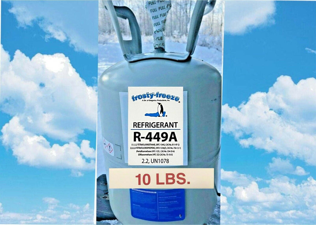 R449a, R-449a Refrigerant, 10 Lb Replacement for R402A, R--22, R408A, R502 & 502