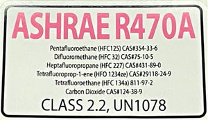 R470a (HFO) 18 oz. "NO-HFC's" EPA Approved, Instr., Tap, Hose, Pro Kit Camper RV