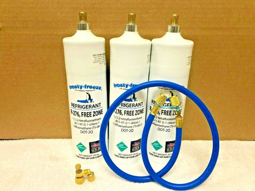 Free Zone, R276, (3) 28 oz Cans, EPA Accepted, Non-Flammable, Recharge Kit, NEW