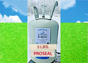 Refrigerant R407c, Replace 22, 5 lbs, LEAK-STOP, SYSTEM SEALER, ProSeal XL4