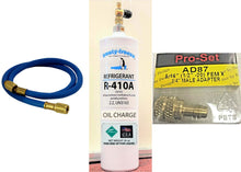 R410A, R410a, with 4 oz. "OIL-CHARGE", Air Conditioner, 1.25 lbs, 20 oz. A/C Kit