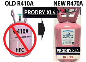 R470a (HFO) 10 lb "NO-HFC's" EPA SNAP ASHRAE Approved, PRODRY Moisture Remover
