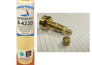 Refrigerant R422D, R-422D, R422 (R22 R-22 R-407C R-417A Substitute), 20 oz. Can