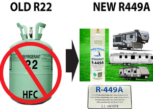 R449a, EPA & ASHRAE Approved, For Dometic, Coleman, Furrion, Airexcel, Houghton