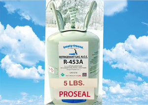 R22 Replacement, 5 Lb., STOP LEAK, ProSeal R453a Refrigerant, Newest R22 Drop-in