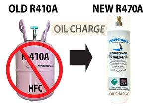 R470a (HFO) 20 oz. Oil Charge, "NO-HFC's" A1-ASHRAE Certified, EPA SNAP Approved