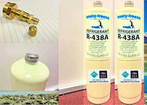 R438a, EPA & ASHRAE APPROVED, eBay Allowed, Same As MO99, (2) 15 oz Cans & Taper