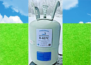 R407c, Refrigerant 5 lbs., 407C, R407c The Best R--22 Replacement w/Gauge Kit