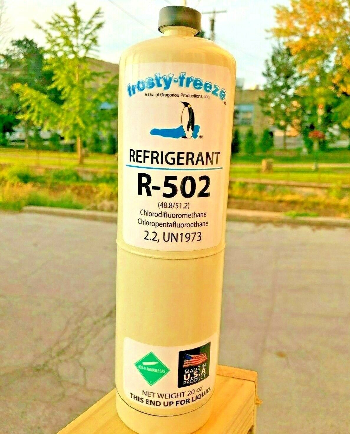 Qwp R 502 R502, R-502, Refrigerant, Disposable 20 oz., CGA600, Used On Thermo Ki ...