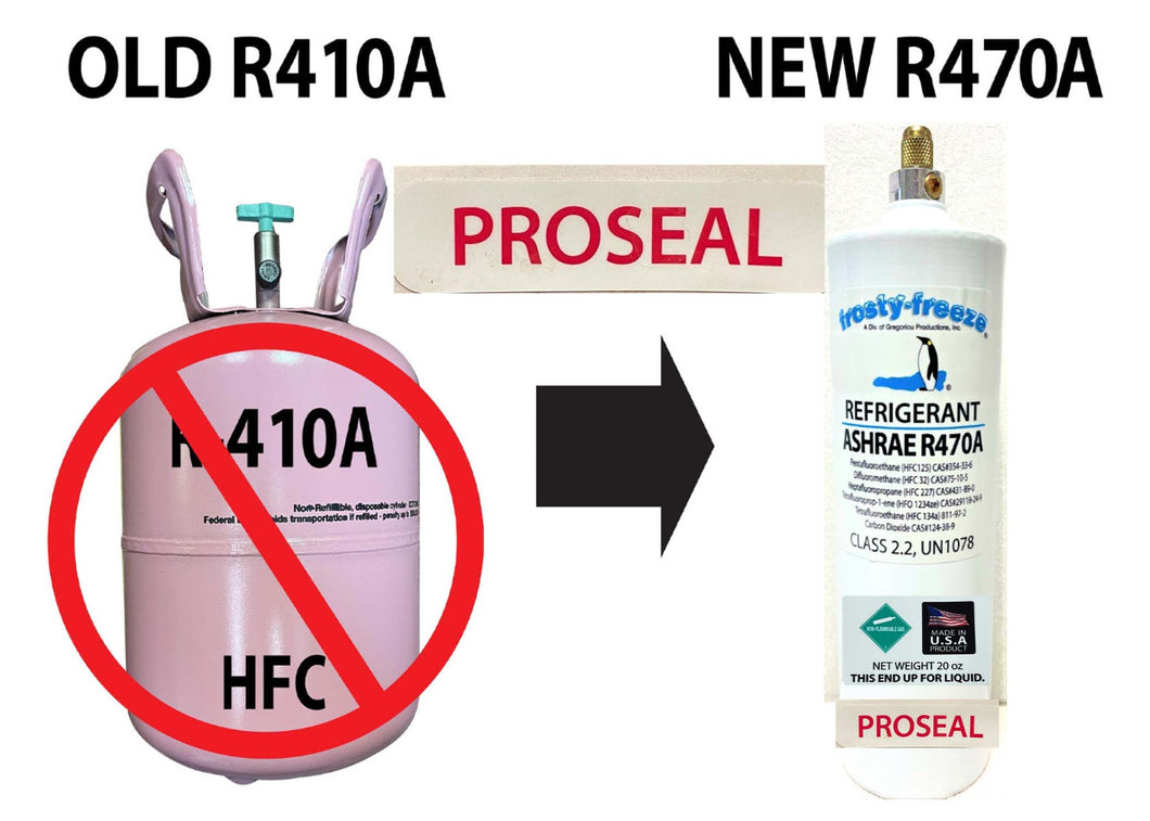 R470a (HFO) 20 oz., PRO-SEAL-XL4, STOP-LEAK, 