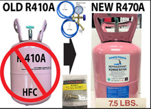 R470a (HFO) 7.5 lb. "NO-HFC's" ASHRAE EPA & SNAP Approved, Pro DIY Recharge Kit