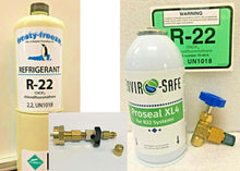 R22NEW Refrigerant22, A/C Refrigeration, 15oz. & STOP LEAK Recharge Kit Tapers