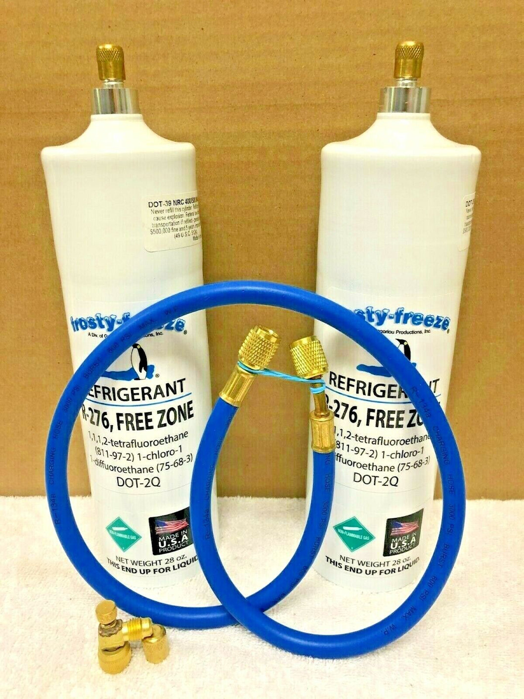 Free Zone, R276, (2) 28 oz. Cans, EPA Accepted, Non-Flammable, Recharge Kit, NEW
