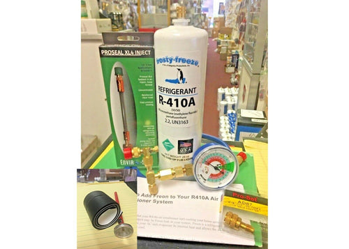 R410a, 410, Do-It-Yourself Recharge Kit, Includes System Sealer & Instructions