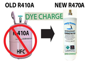 R470a (HFO) 15 oz., LEAK DETECTION UV DYE,  "NO-HFC's" EPA, ASHRAE APPROVED