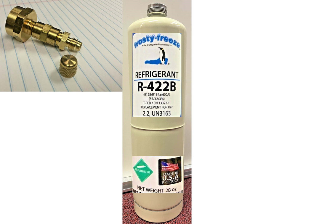 R422B, Refrigerant 28 oz. Can, R22 Drop-In  Replacement Free Shipping