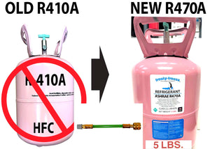 R470a (HFO) 5 lb "NO-HFC's" ASHRAE Certified, EPA SNAP Approved ProSeal & UV Dye