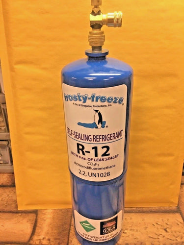 R12 Refrigerant R-12, 28 oz. With LEAK STOP, ProSeal XL4, Good For Up to 5 HP