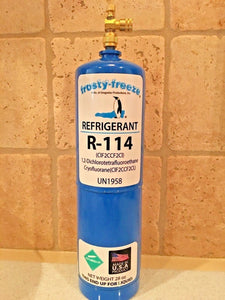 R-114, R114, Refrigerant, Dichlorotetrafluoroethane, 28 oz. Disposable Can DOT39