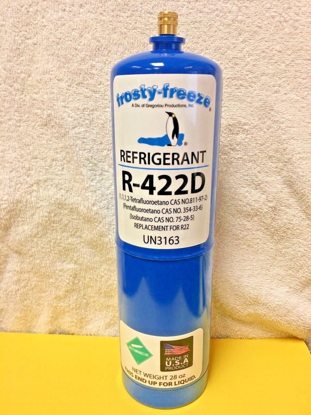 Refrigerant R422D, R-422D, R422 (R22 R-22 R-407C R-417A Substitute), 28 oz. Can
