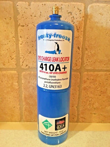 R410, R410a, R-410, R-410a, Refrigerant With Dye Charge & Leak Locator, 28 oz.