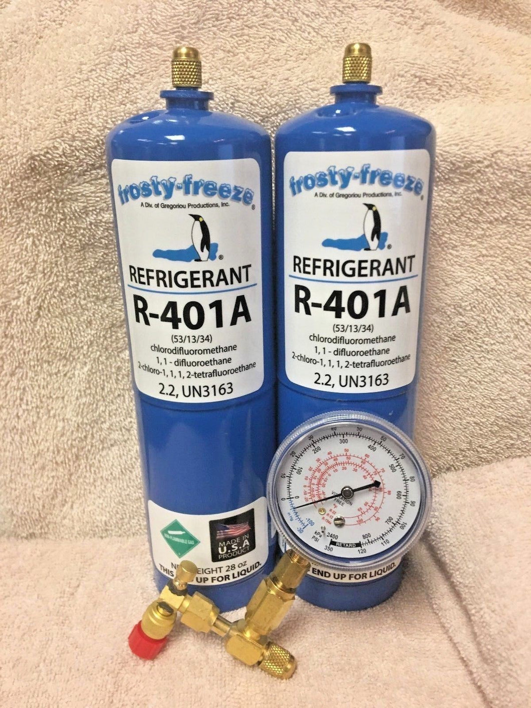 MP39, R401a, Refrigerant Coolers, Freezers, (2) Two, 28 oz Disposable Cans MP-39