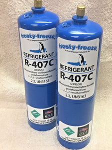 R407C, R-407C, R-407, R22 Alternate, Refrigerant, (2) 28 oz. Cans