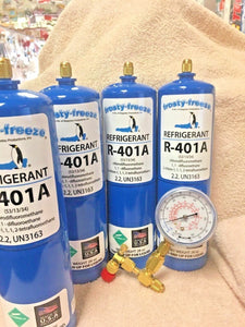 MP39, R401a, Refrigerant Coolers, Freezers, (4) 28 oz Disposable Cans MP-39