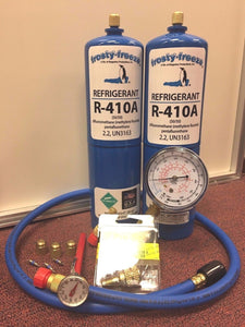 R410, R410a, Refrigerant Recharge Kit, Pocket Therm., Cores & Cap, A/C System