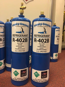 R402B, HP81, 2, 28 oz Cans, Freezers, Ice Machines, Refrigerant R502 Replacement