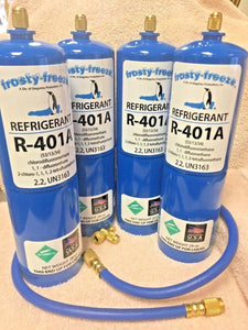 MP39, R401a, Refrigerant Coolers, Freezers, (4) 28 oz Disposable Cans MP-39