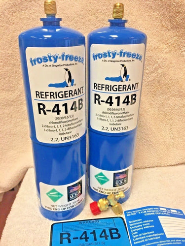 Hot Shot, R414B, Replaces R12, R134a, R401A, R401B, R409A, R416A, R420A, & R500