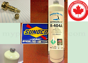 r404A, Refrigerant, R-404a, 28 oz., Disposable Can, Freezers & Coolers, Sunoco