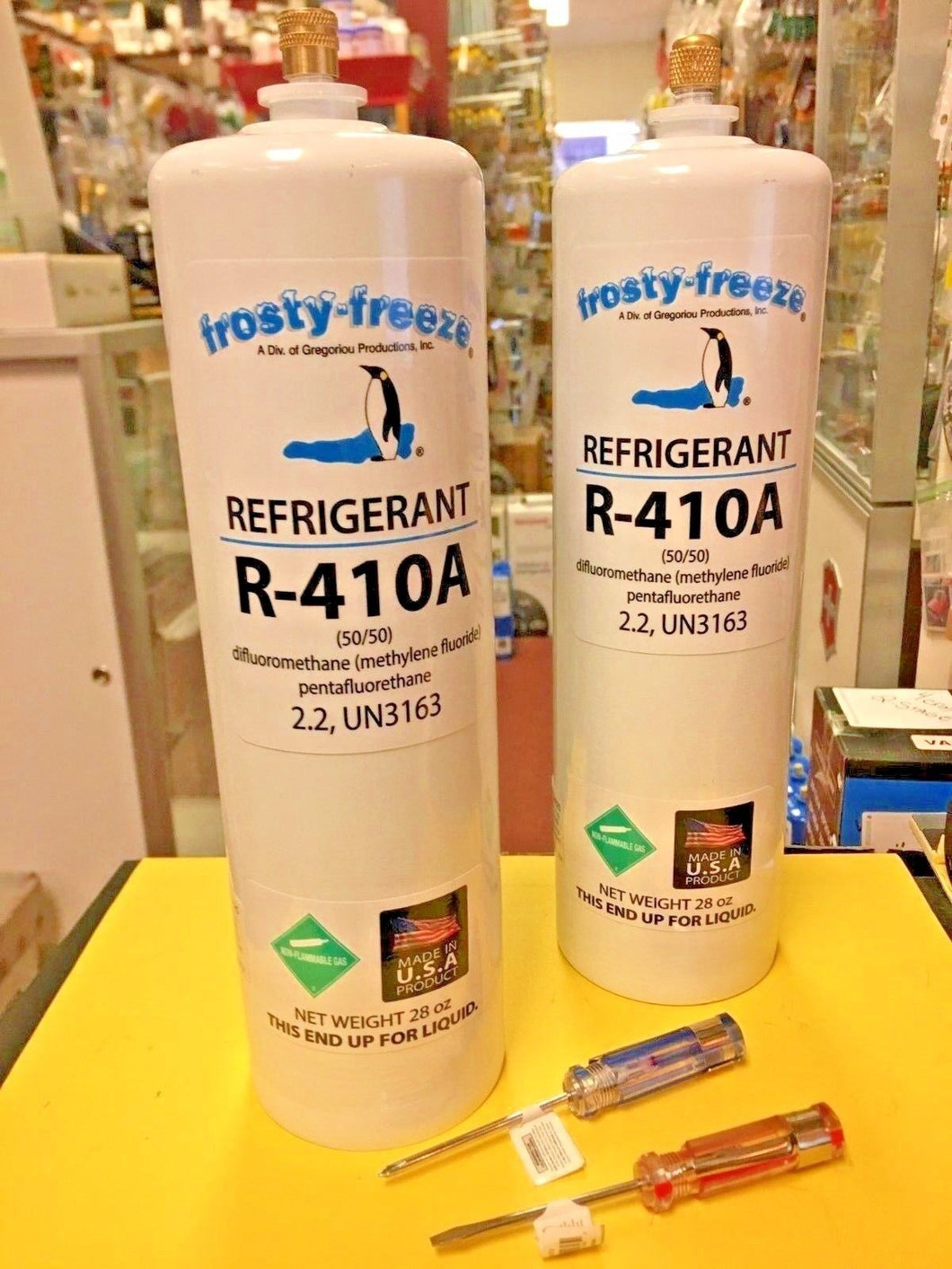 New Air Conditioner Refrigerant 410a, R410a, Two (2) 28 z. Cans, r-410, Pure New